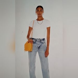 The Range white baby tee